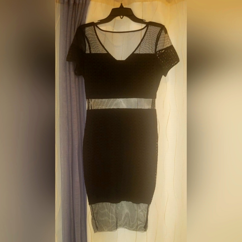 Guess Black Midi Dress